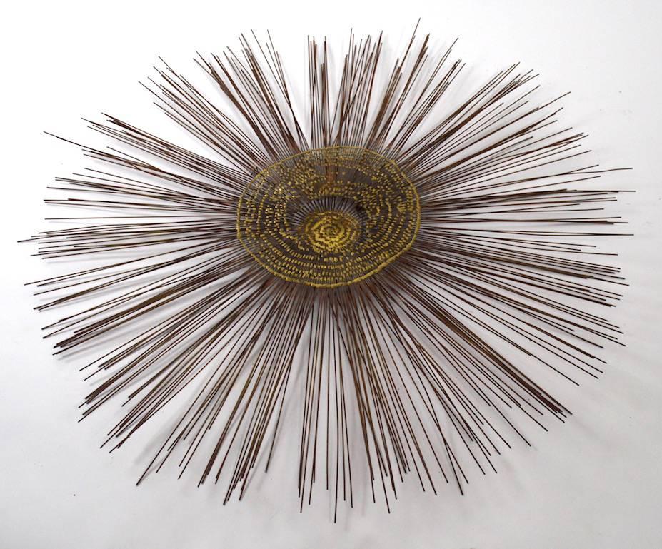 Curtis Jere Brutalist Sunburst Wall Sculpture 3