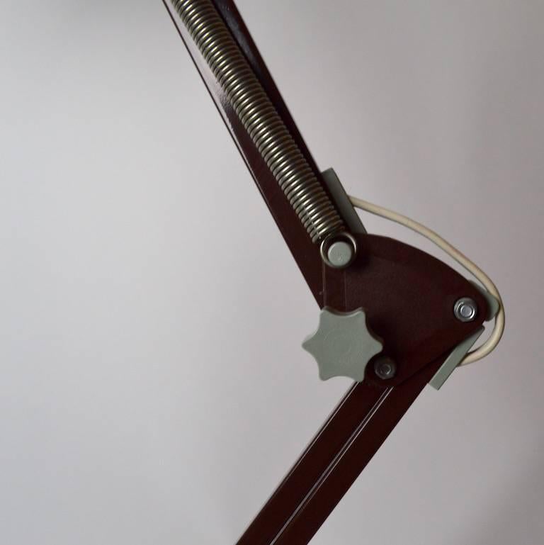 Metal Chocolate Brown Danish Anglepoise Lamp