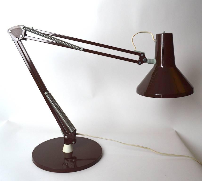 Chocolate Brown Danish Anglepoise Lamp 2