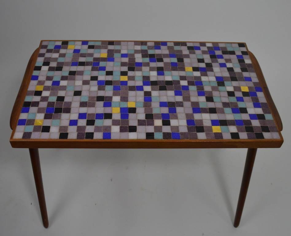 Mid-Century Modern Kagan Dreyfuss Mosaic Tile Top Table