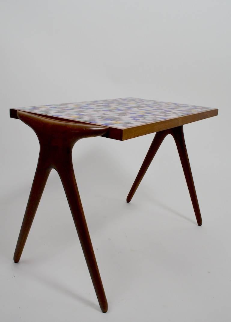 Kagan Dreyfuss Mosaic Tile Top Table In Good Condition In New York, NY