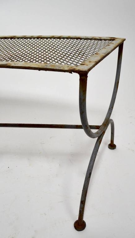 Semi Circular Radar Bench By Salterini At 1stdibs Semi Circular Metal Bench By Salterini In The Radar Pattern Shows Cosmetic Wear