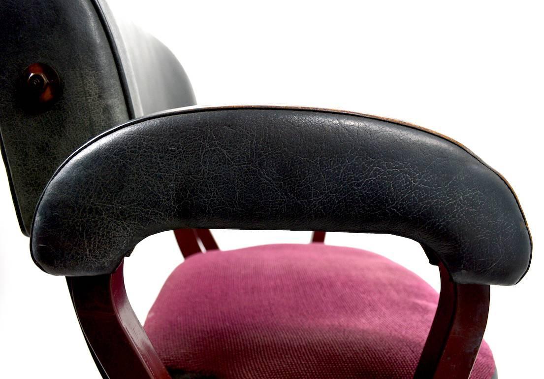 Steel Art Deco Industrial Desk Chair by 