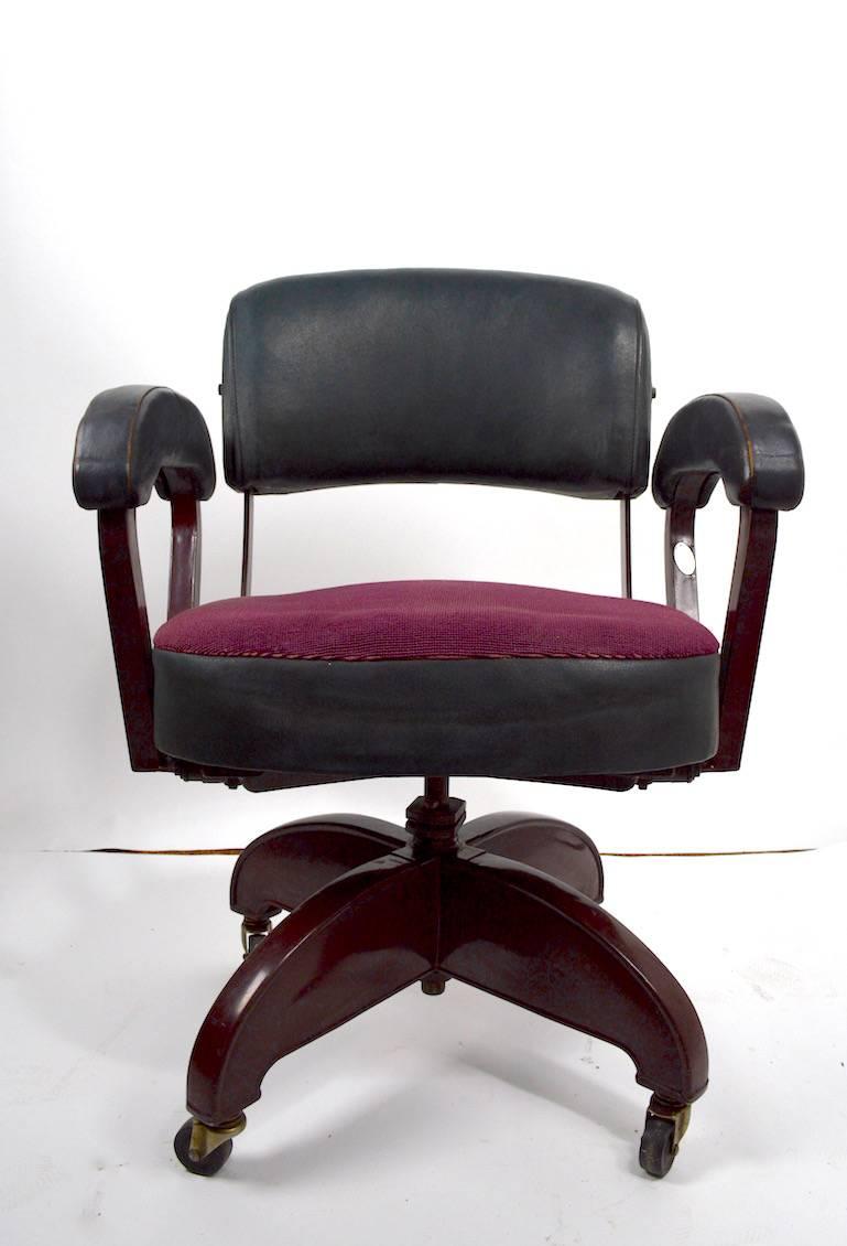 Art Deco Industrial Desk Chair by 