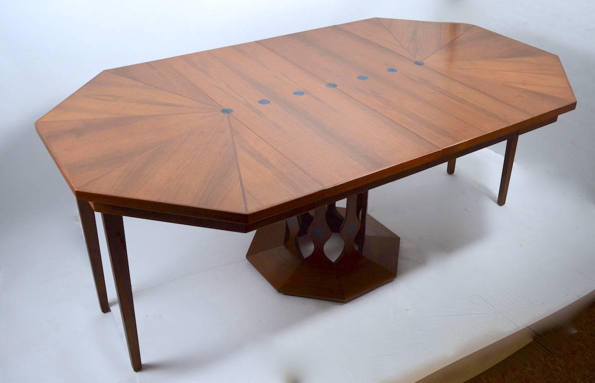 American Octagonal Inlay Dining Table by Foster McDavid Inc