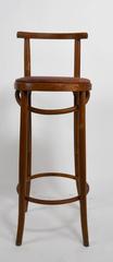 Pair Bentwood Czechoslovakian Stools Attributed to Thonet
