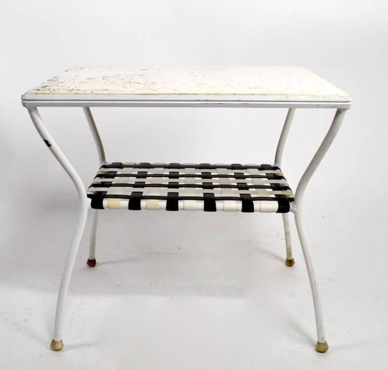 Pair of Brown Jordan Side Tables For Sale at 1stDibs