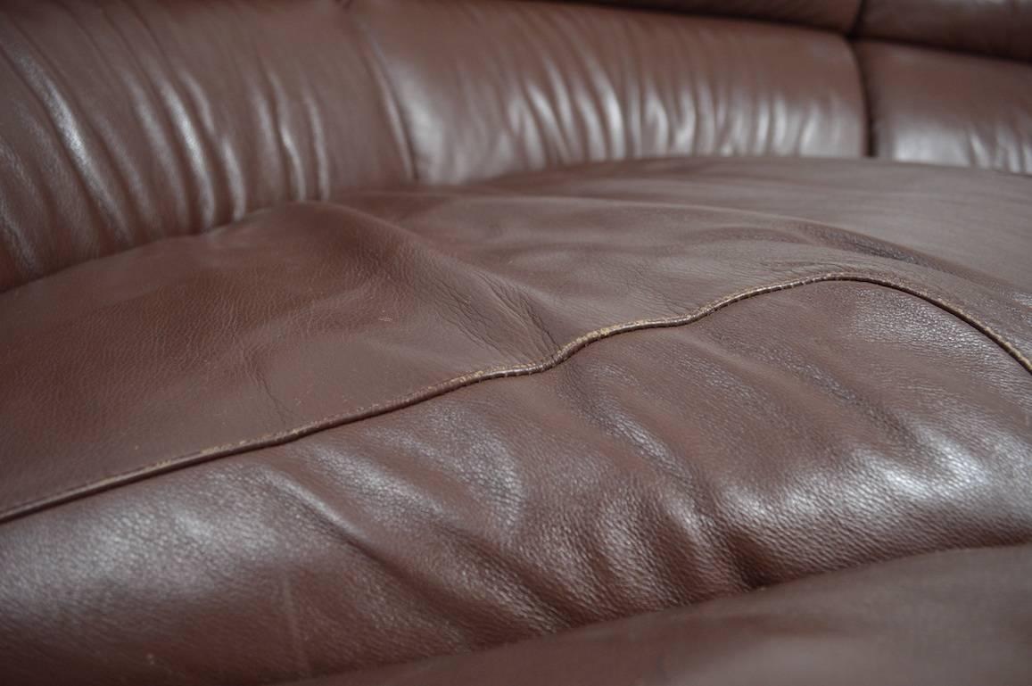 Large Leather Sofa by Poltrona Frau 2