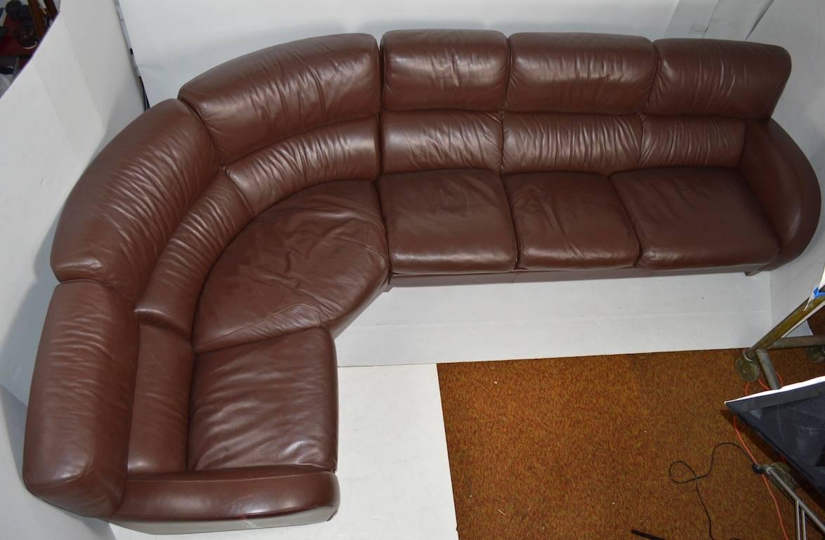 Large Leather Sofa by Poltrona Frau 3