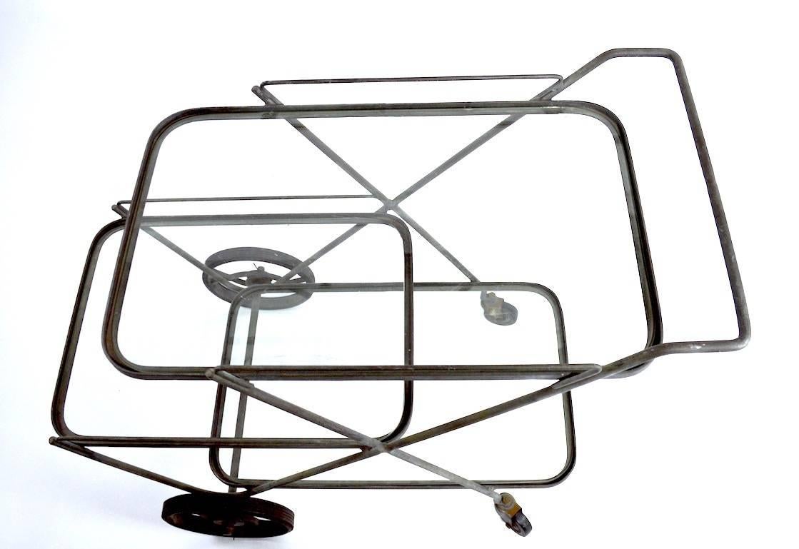 Glass Tempestini for Salterini Serving Bar Cart