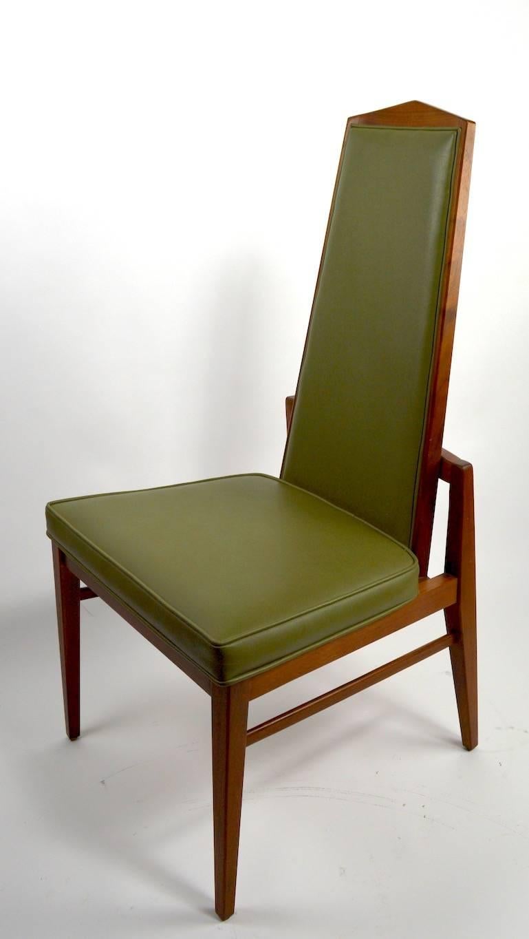 Set of Four Foster McDavid High Back Dining Chairs In Good Condition In New York, NY