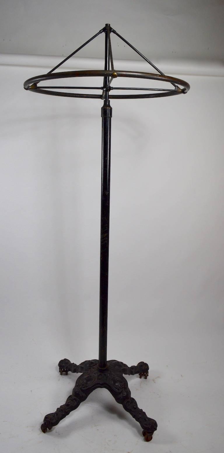 Revolving Industrial Garment Coat Rack at 1stDibs