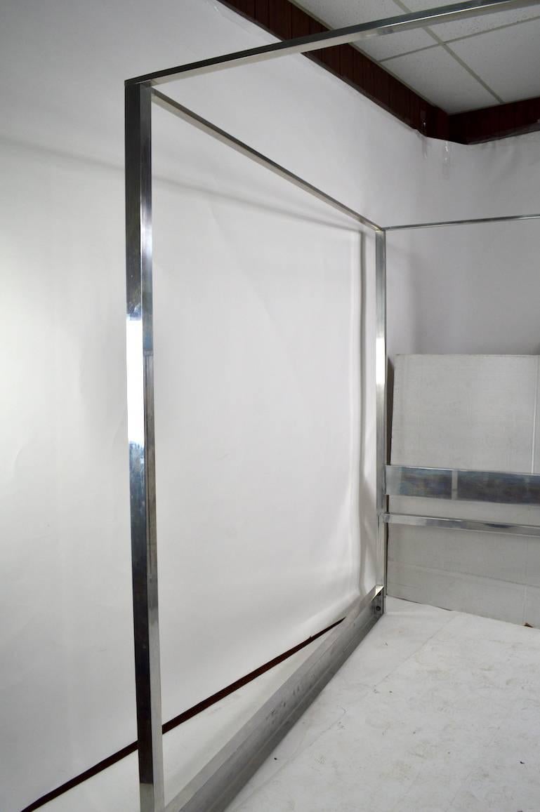 Mid-Century Modern Aluminum Canopy, Tester Bed