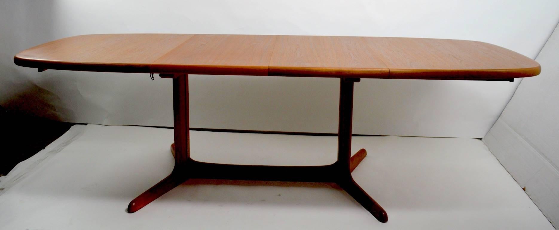 Teak Danish Dining Table with Two Leaves 5