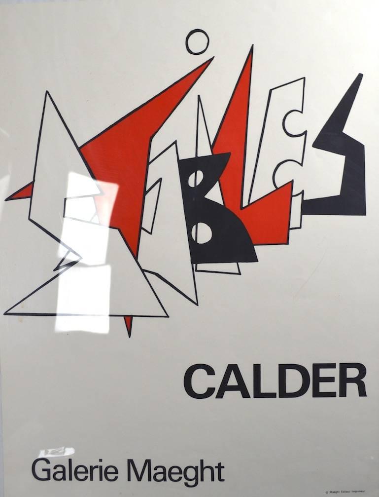 Vintage Galerie Maeght Calder poster, 