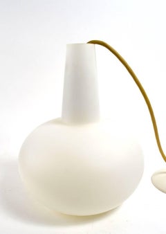 Lampe à suspension en verre coloré Prescolite Blanc