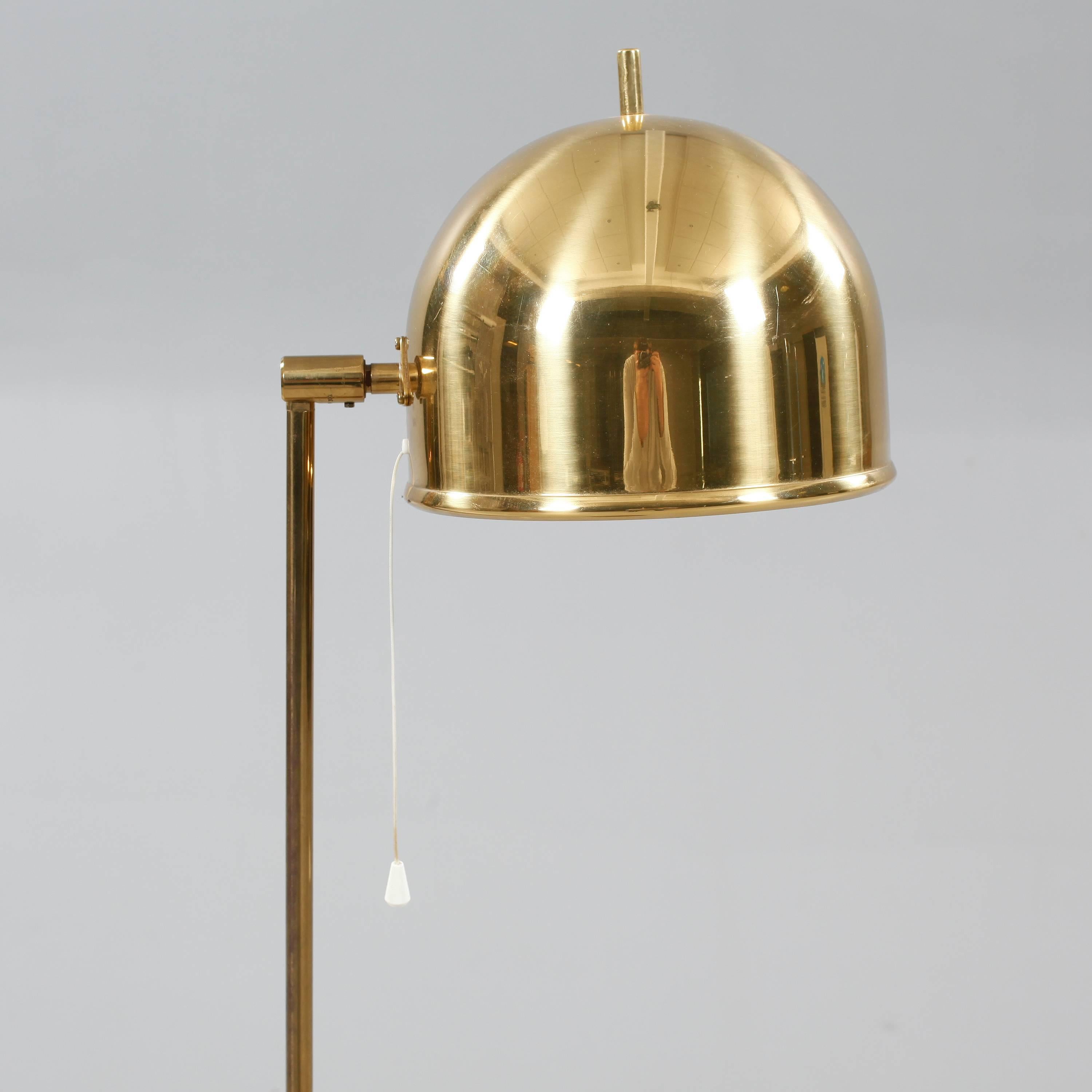 Modern Floor Lamp by Bergboms, Sweden 1950.
Brass,
Retains original wiring.