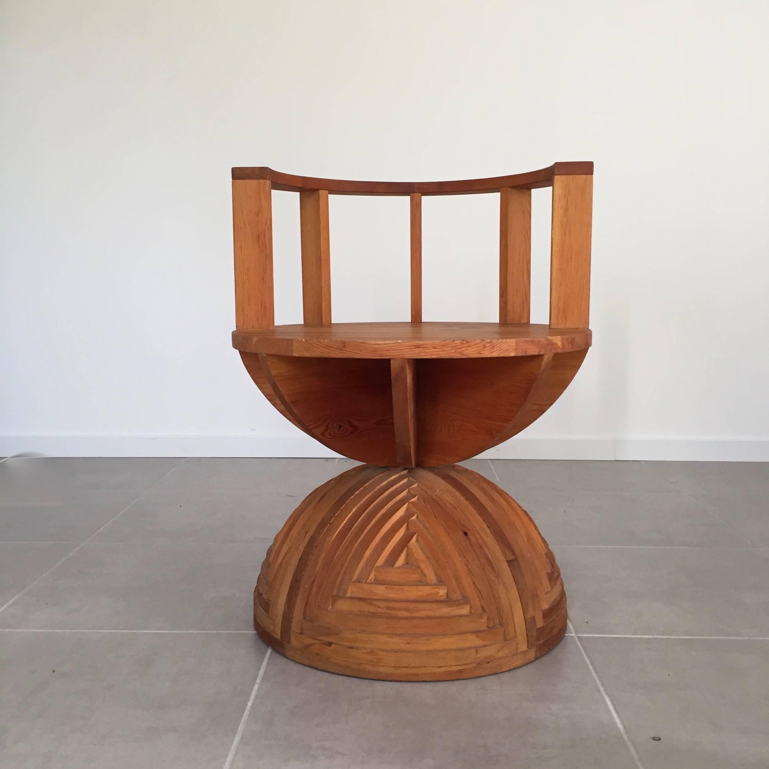 Rare armchair by Mario Ceroli model 