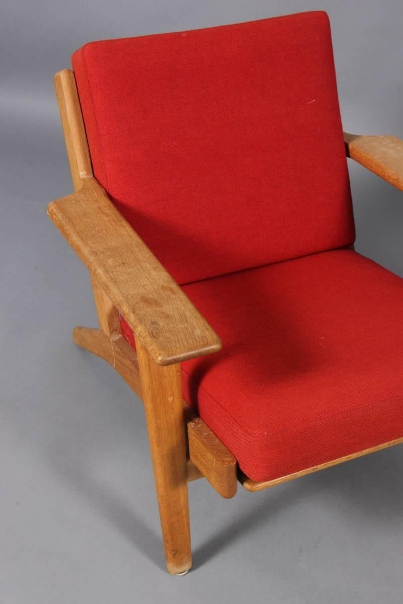 Danish Pair of Easy Chair by Hans Wegner GE-290, Circa 1960