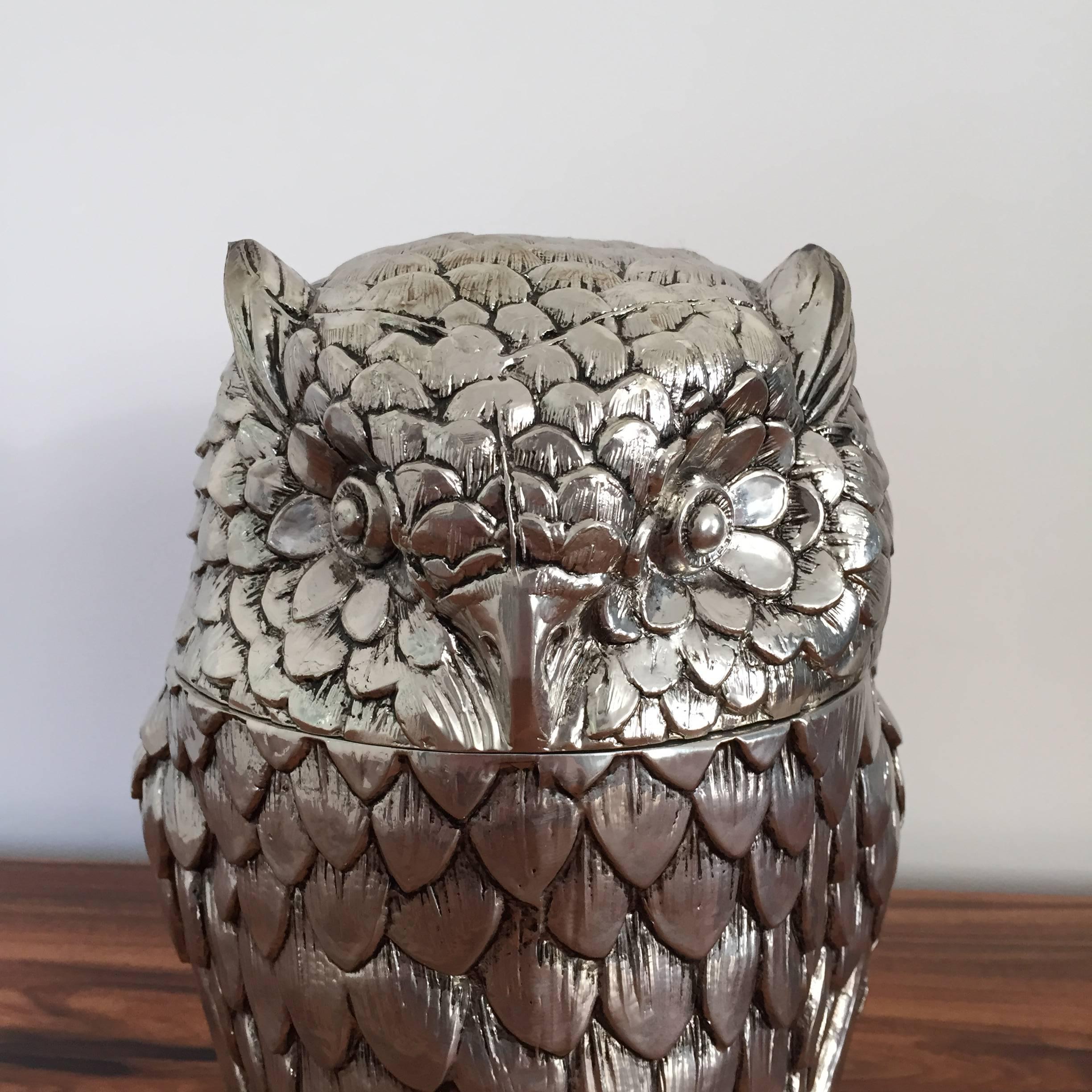 Italian Owl Wine Cooler, Italy, circa 1950