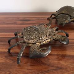 Set of Three Ashtray, Silvered Metal, Italy, circa 1950