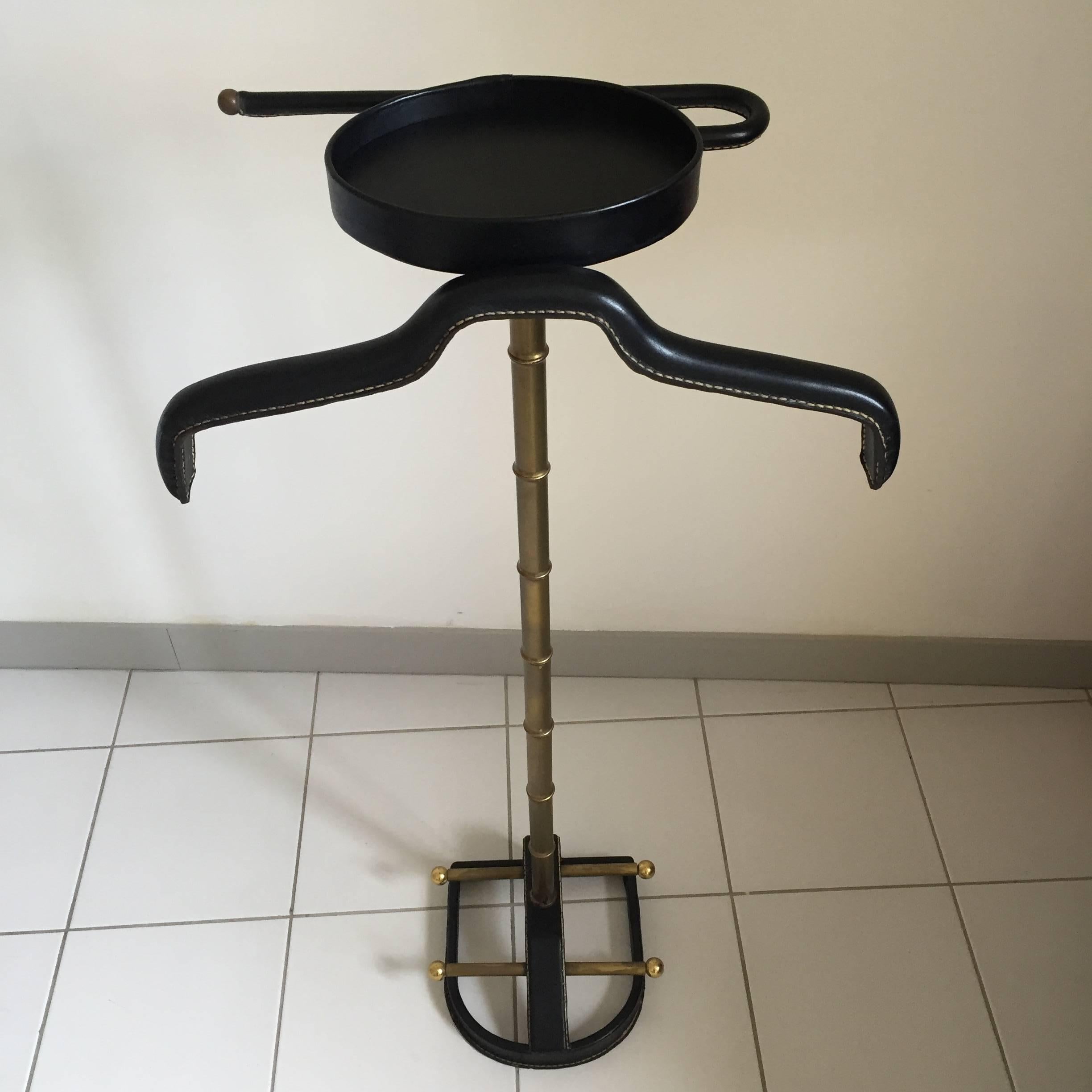 Mid-Century Modern Rare Jacques Adnet Valet, France, 1950