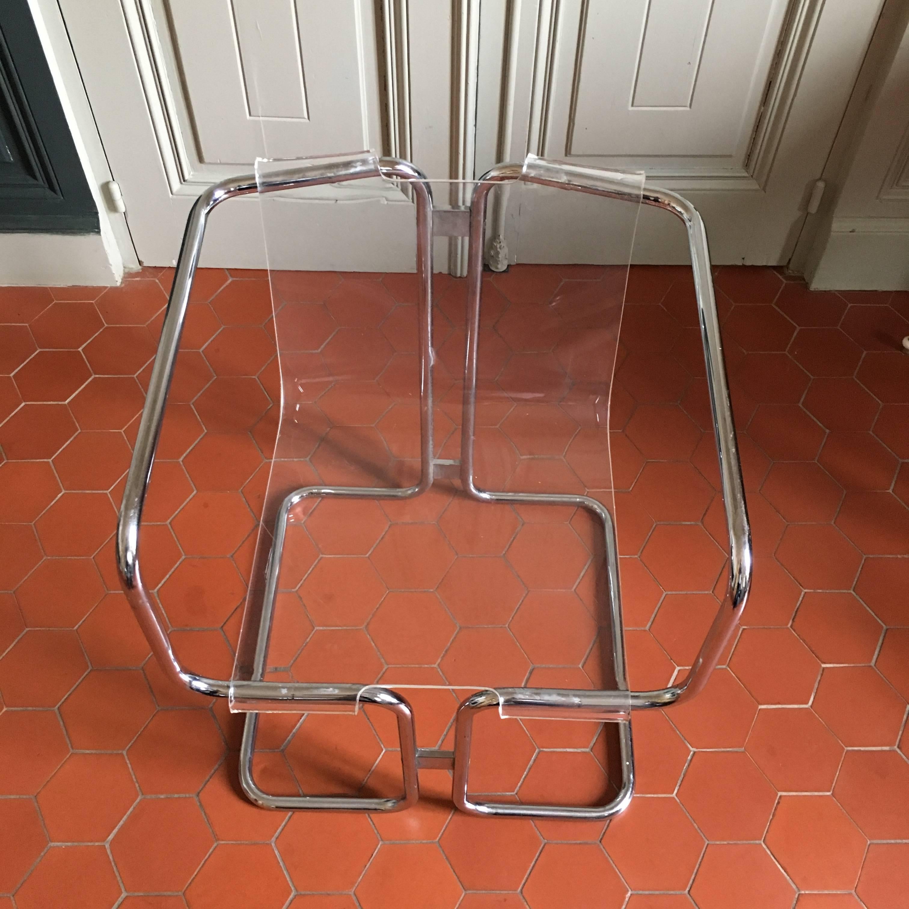 Fabio Lenci Lucite Chairs, Italy, circa 1970 In Excellent Condition For Sale In Fuveau, Provence
