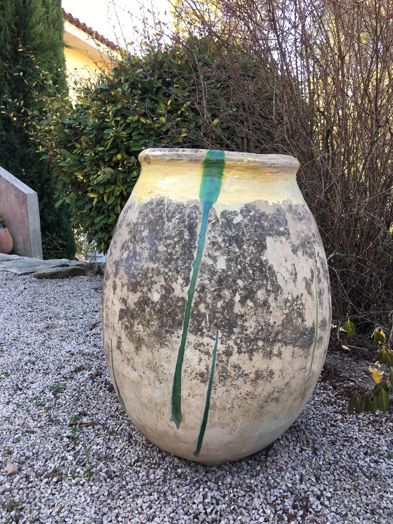 Terracotta Large Biot Jar, France, 19th Century For Sale