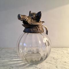 Impressive Boar's Head Pitcher, Spain, circa 1960