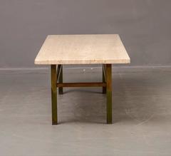 Travertine Coffee Table, France, circa 1950