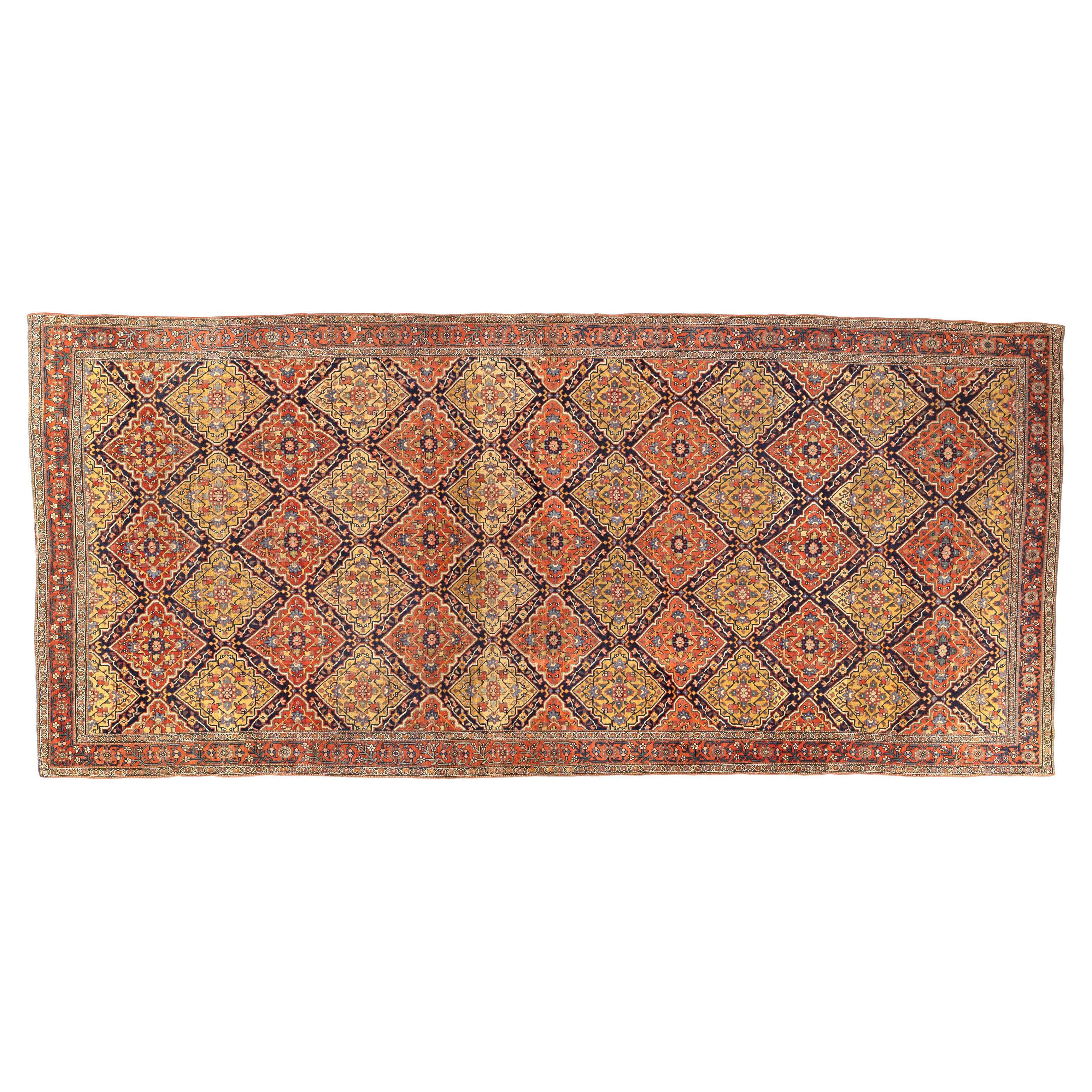 Perse Tapis persan ancien Bidjar du 19ème siècle en vente