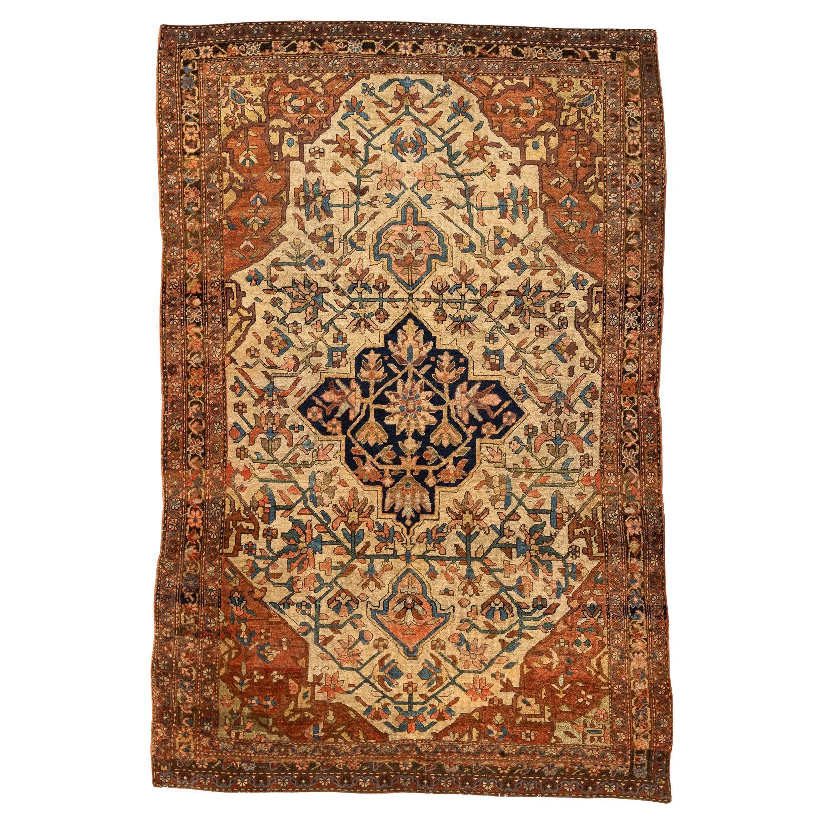 Antico Sarouk Farahan persiano del XIX secolo