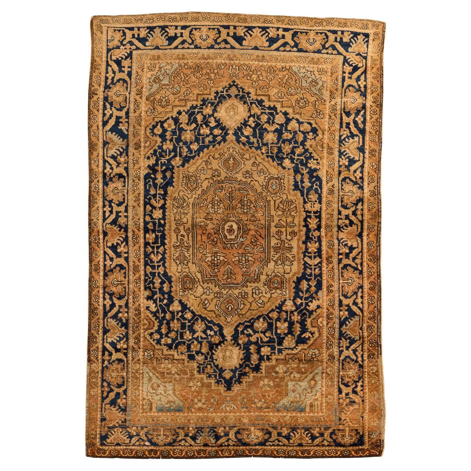 Tappeto antico persiano Sarouk Farahan del 19° secolo
