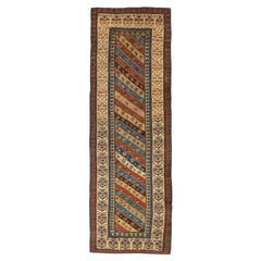 Tapis de couloir Gendje caucasien ancien