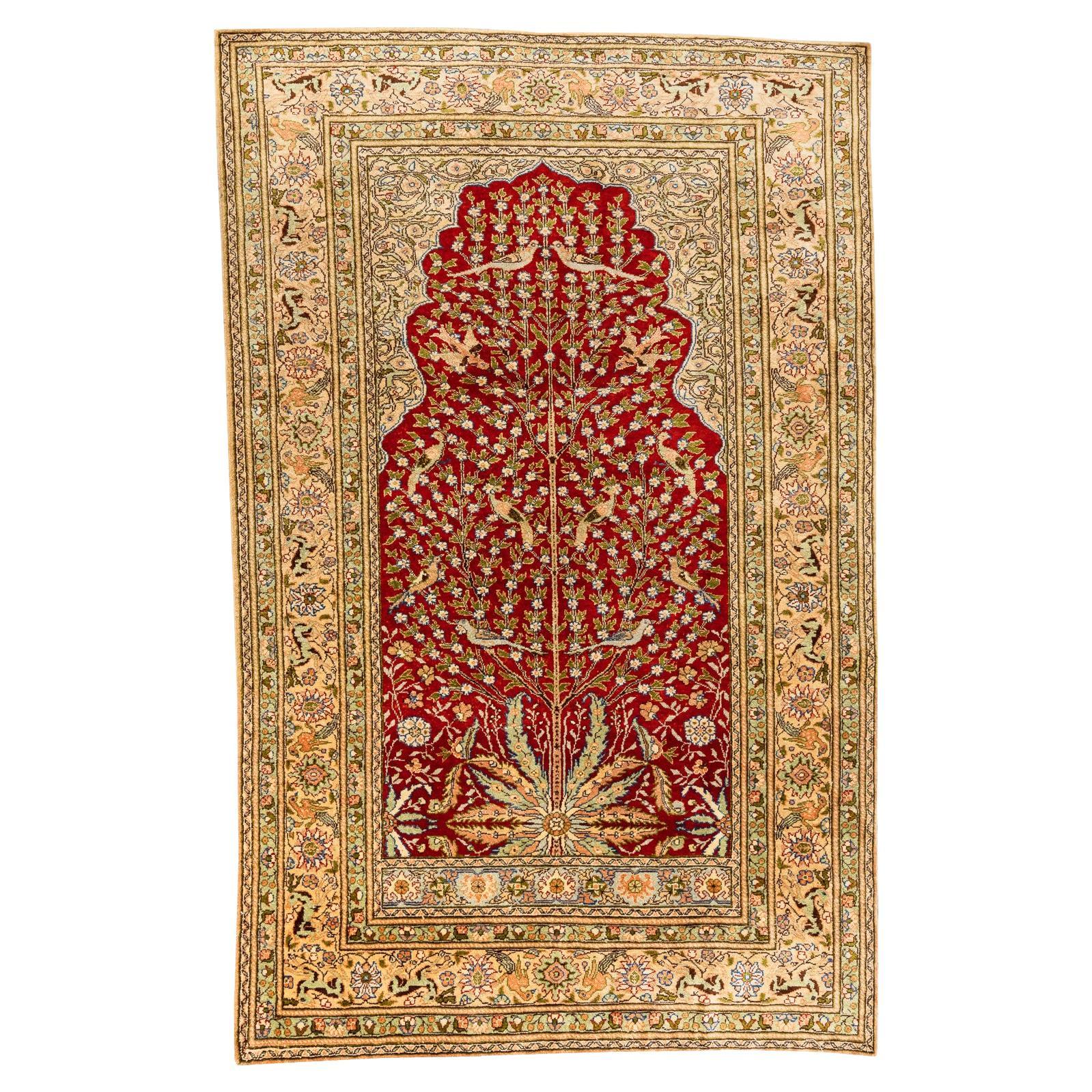 Alfombra de seda turca Kayseri