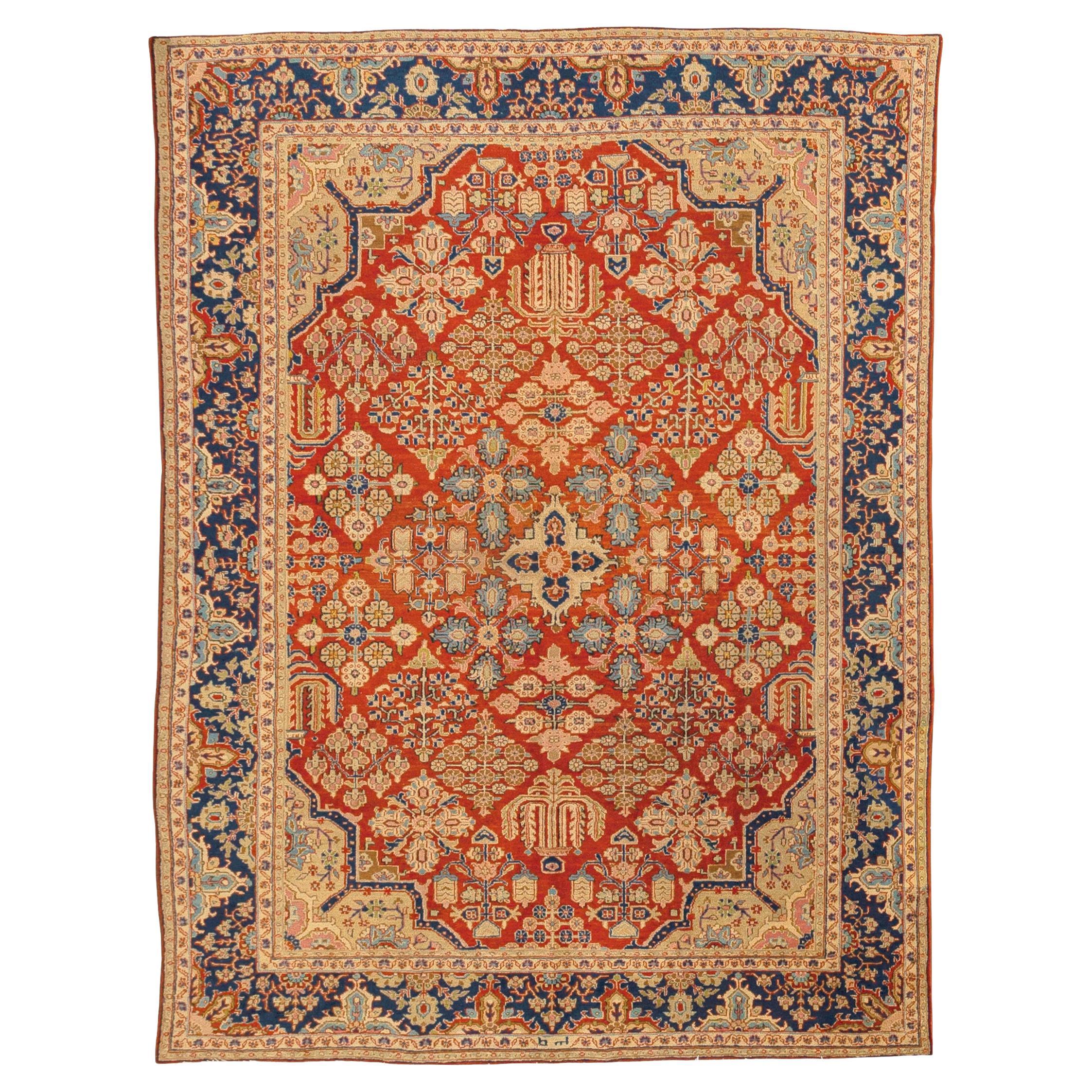Noué à la main Tapis persan ancien Lilihan en vente