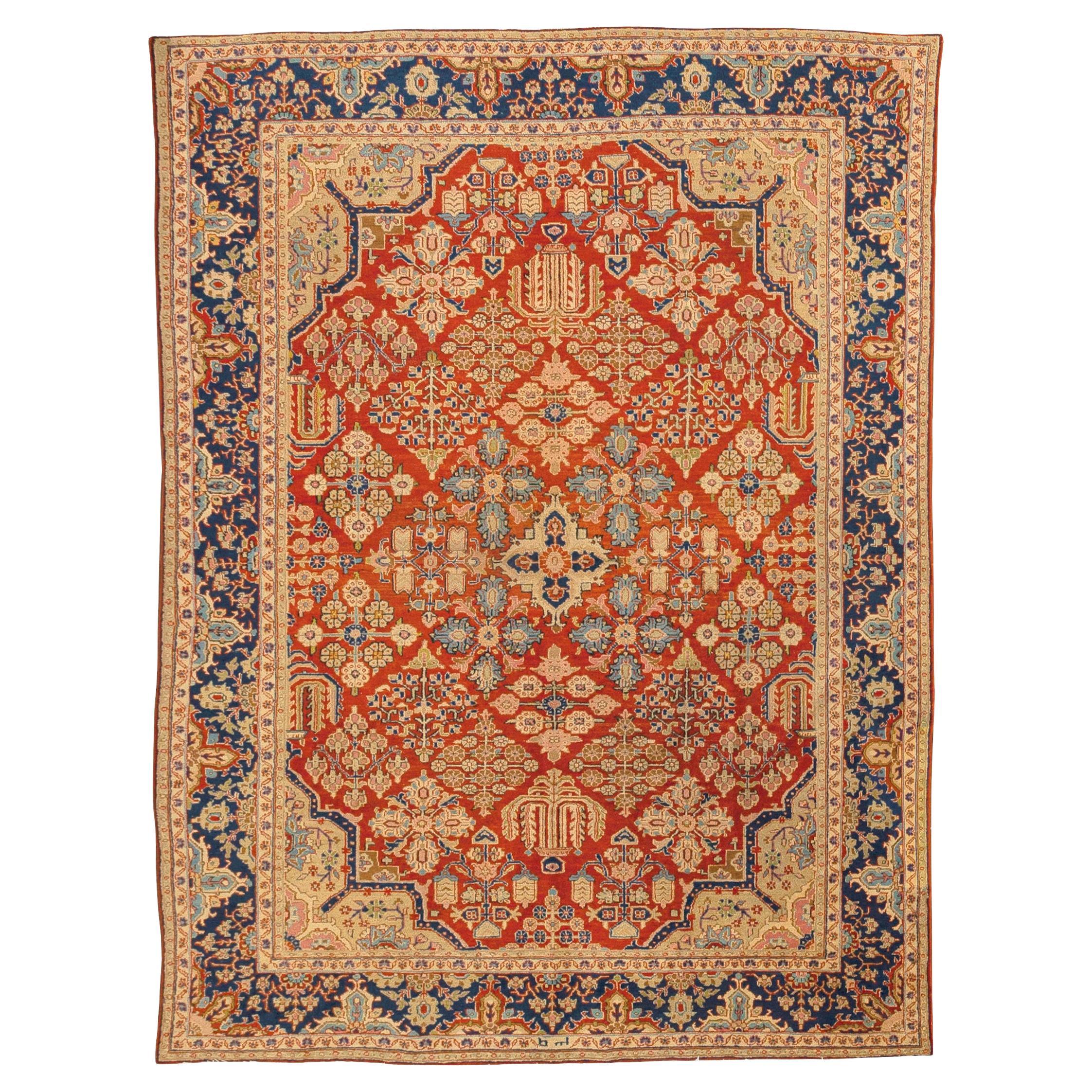 Antique Persian Lilihan Rug