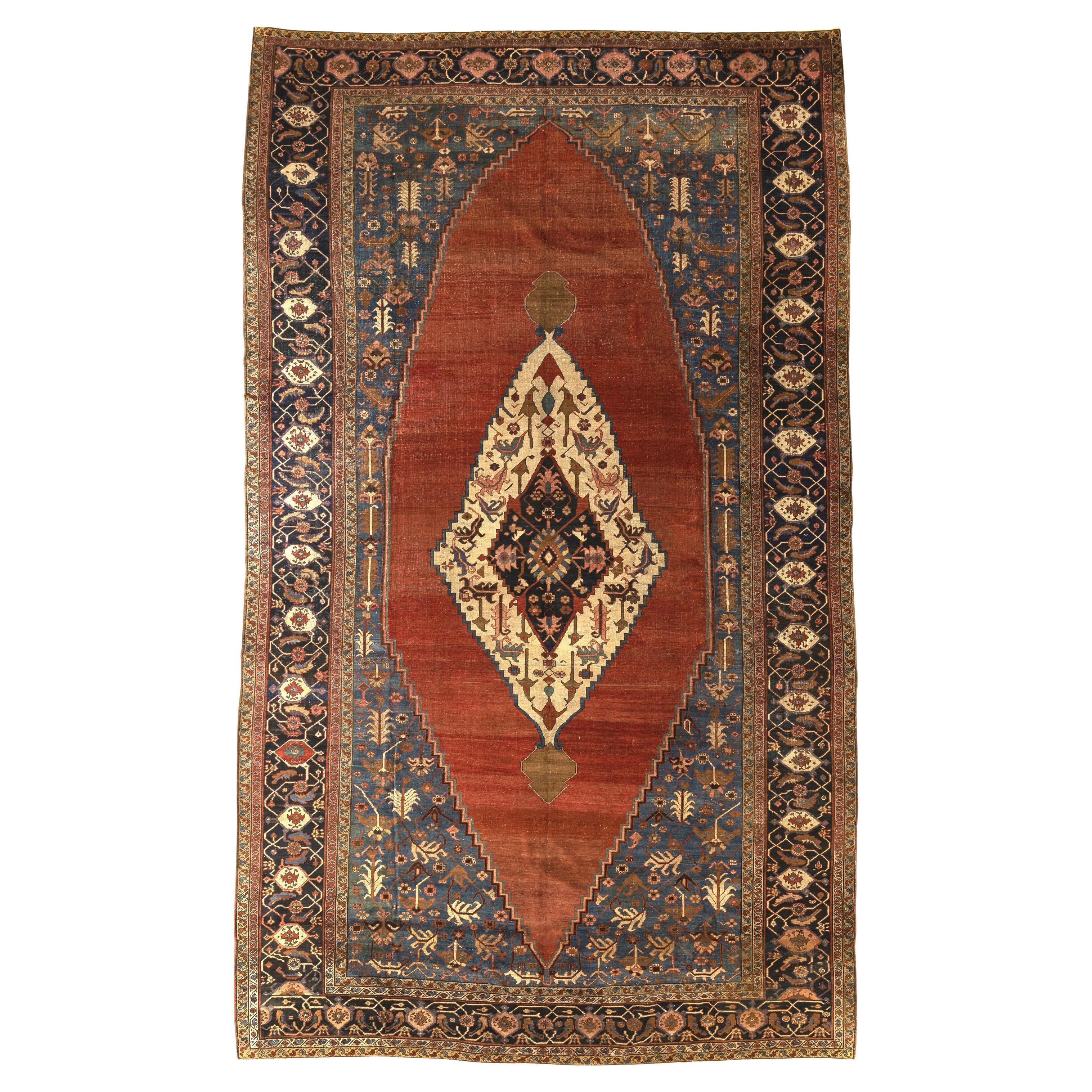 Tapis persan surdimensionné Serapi / Palais de Bakshaish du 19ème siècle