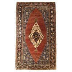 Tapis persan surdimensionné Serapi / Palais de Bakshaish du 19ème siècle