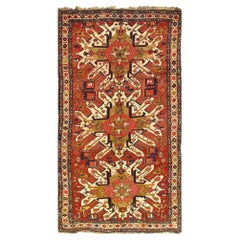 Antique Caucasian Eagle Kazak Rug
