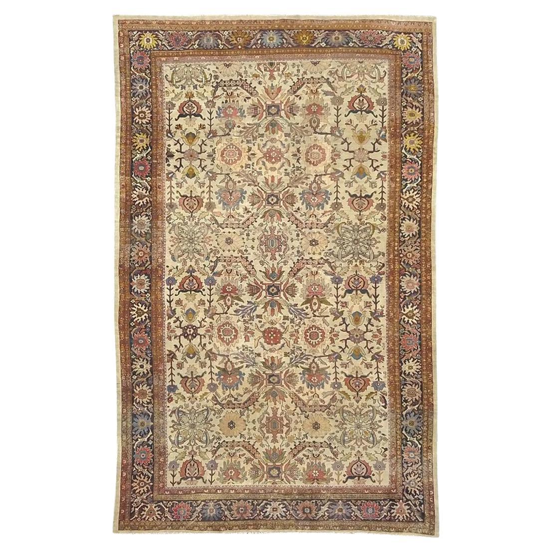 Tappeto antico persiano Ziegler Sultanabad Rugs oversize del XIX secolo in vendita