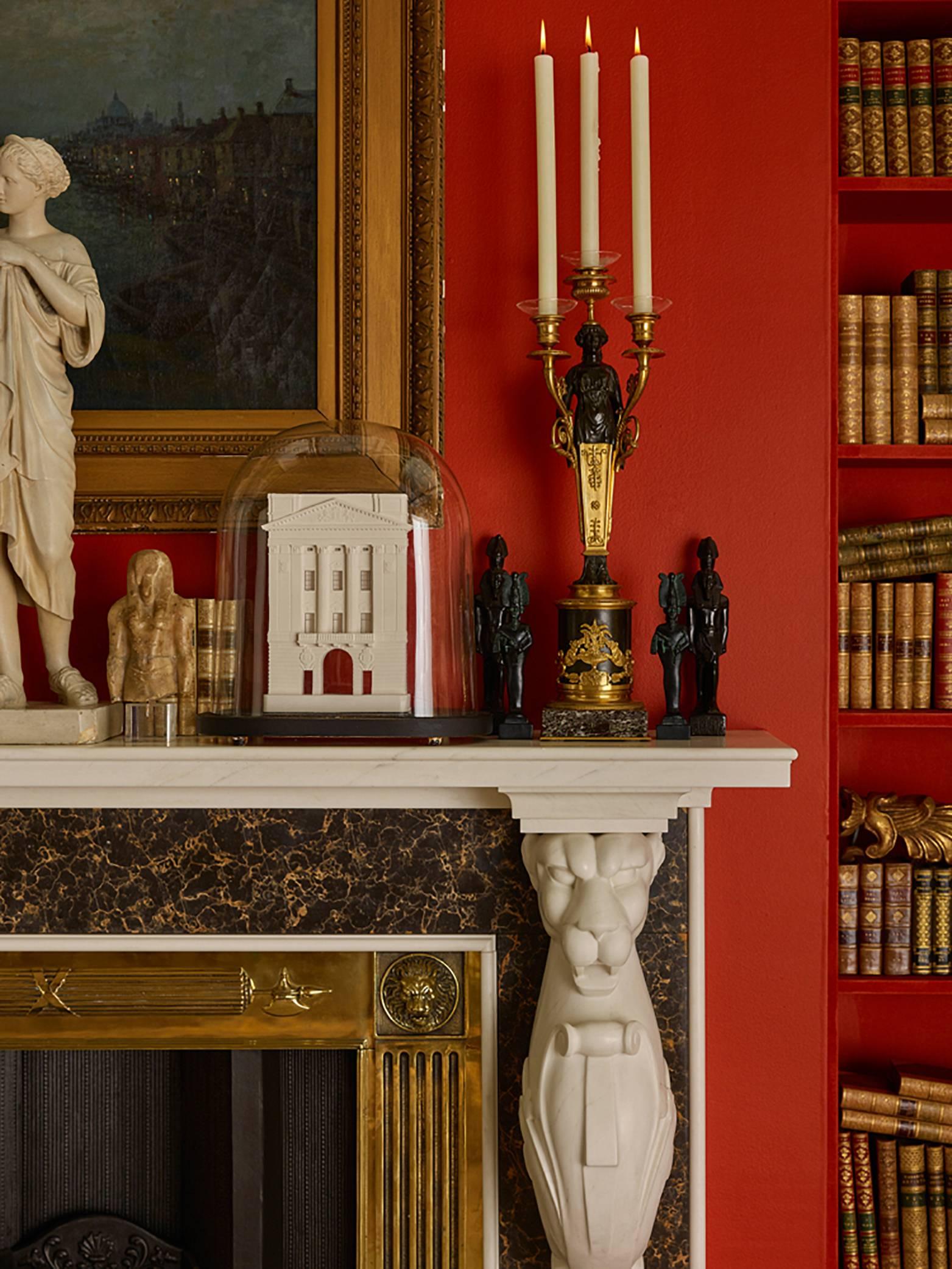 Empire Pompeii Mantel by Tim Gosling for Chesney's in Statuary and Portor Marble