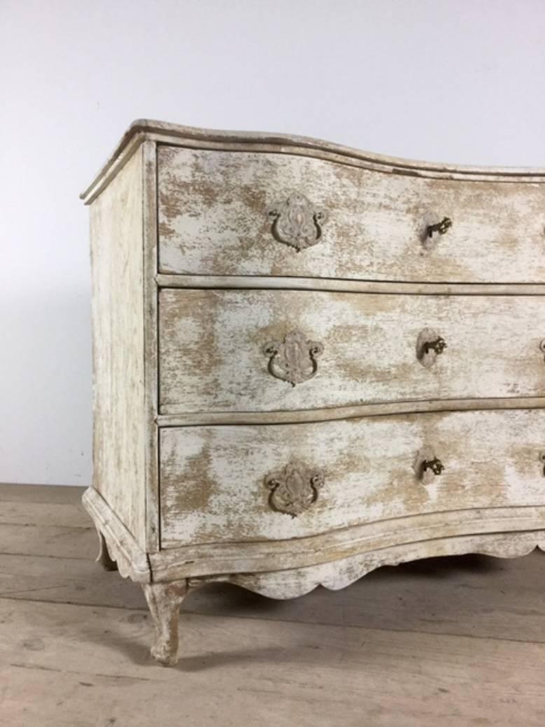 18th Century Louis XV Period French Serpentine Chest of Drawers 1