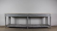 19th Century French Draper's Table or Console Table