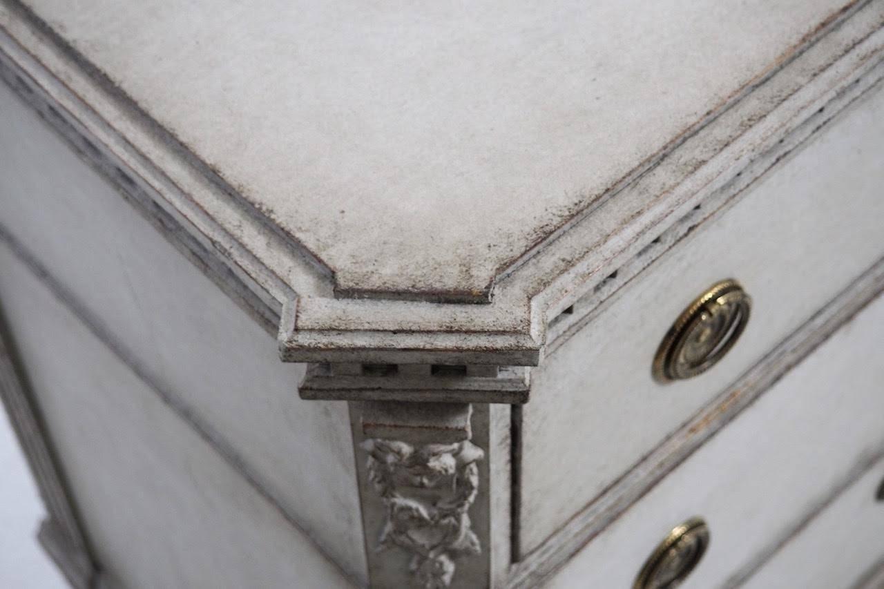 Antique Pair of Swedish Late Gustavian Period Painted Chests, 19th Century 1