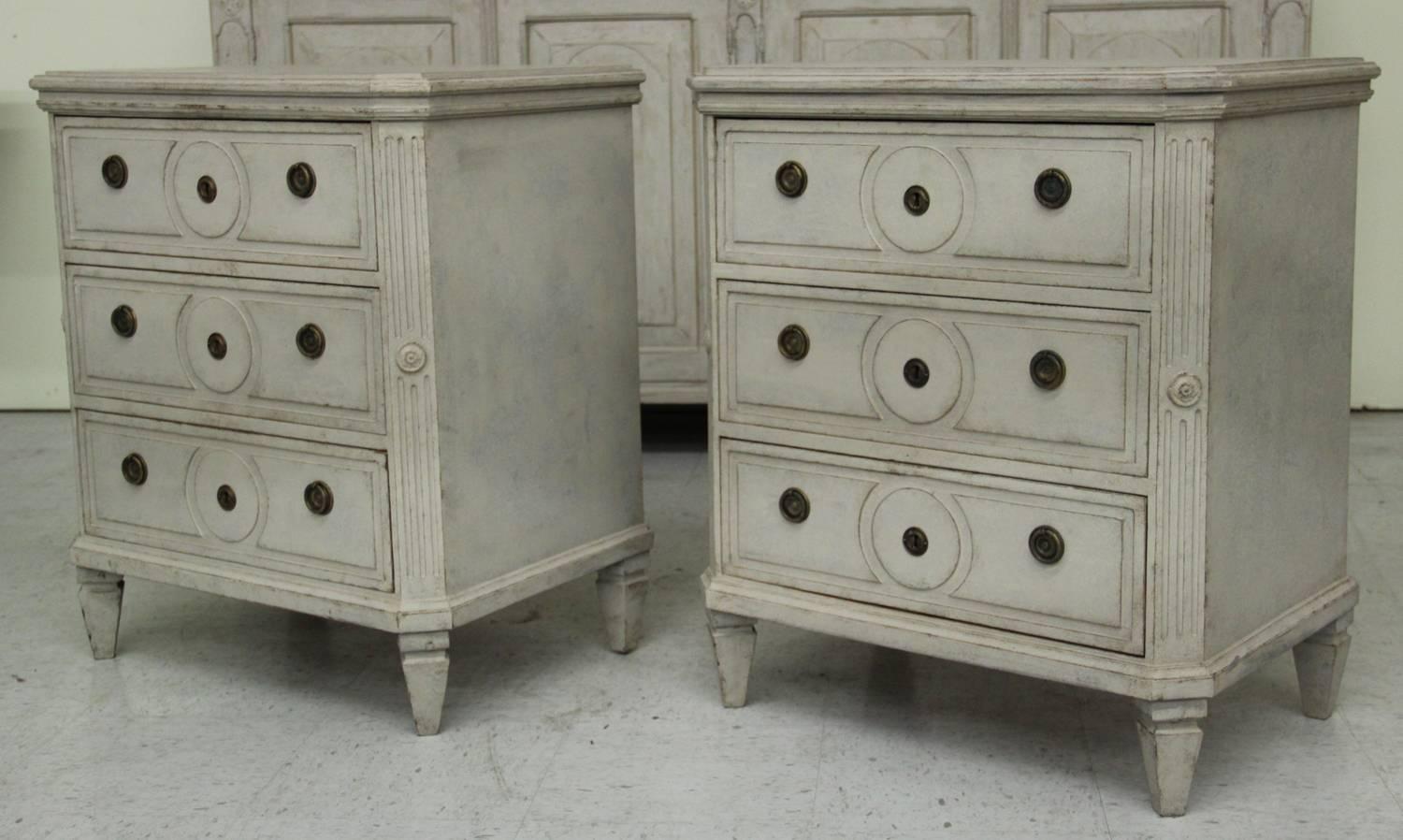 Swedish Gustavian Antique Pair of Chests, 19th Century  1