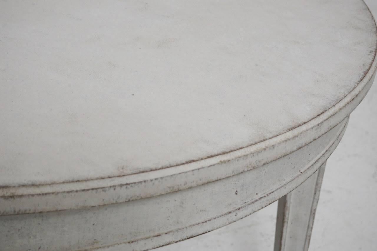 Swedish Gustavian Style Painted Extension Dining Table 3