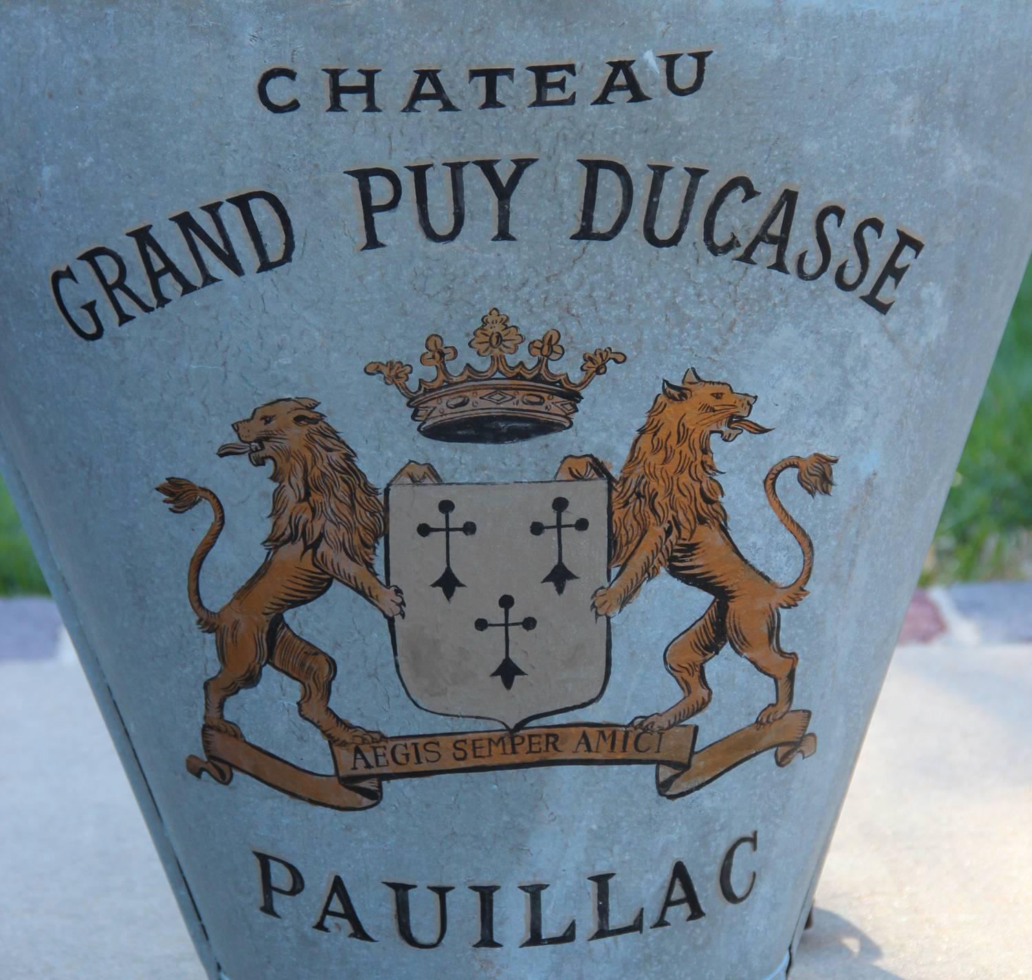 Hand-Painted 19th Century French Zinc Grape Hods