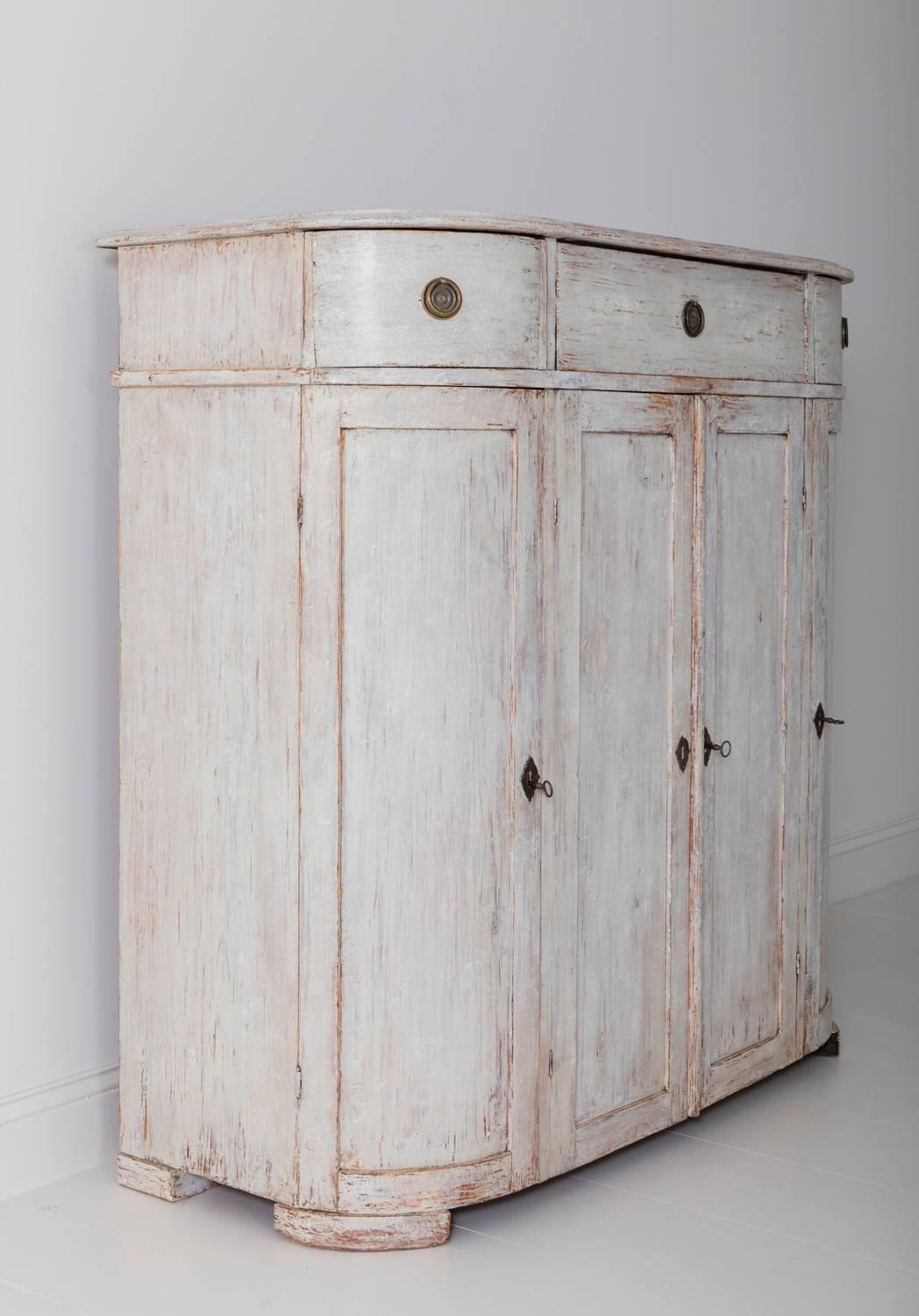 19th Century Swedish Period Gustavian Painted Buffet Cabinet 4