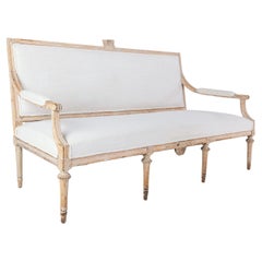 18th c. Swedish Sofa Bench in Original Patina, Gustavian Period